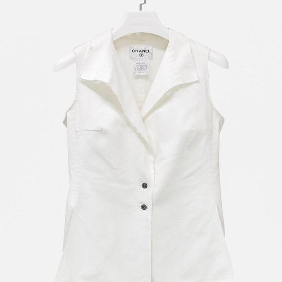 Chanel Spring 2007 Raw Edge Cotton Vest
